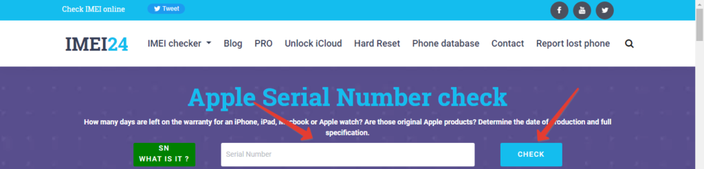 Apple Serial Number Chcek