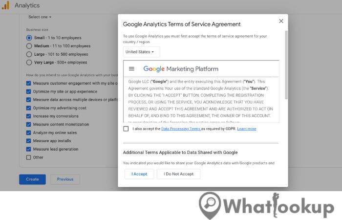 Google Analytics Terms and Conditions
