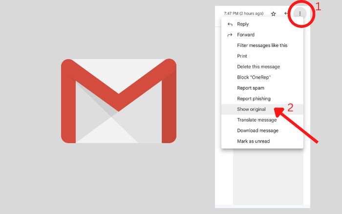 gmail header